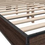 vidaXL Cadre de lit sans matelas chêne marron 120x190 cm
