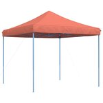 vidaXL Tente réception pliable escamotable terre cuite 292x292x315 cm