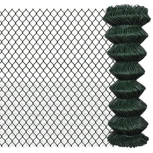 vidaXL Clôture à mailles losangées Acier 1 25x15 m Vert