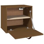 vidaXL Armoire murale Marron miel 40x30x35 cm Bois de pin massif