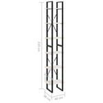 vidaXL Armoire haute Blanc 40x30x210 cm Bois de pin solide