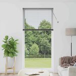 vidaXL Store de Fenêtre Gris foncé 100 x 220 cm Aluminium