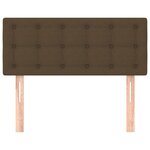 vidaXL Tête de lit Marron Foncé 90x5x78/88 cm Tissu