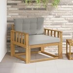 vidaXL Sofa de milieu extérieur Polyester Blanc