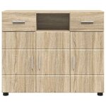 vidaXL Buffet Chêne sonoma 88 5 x 30 5 x 73 cm Bois d'ingénierie