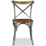 vidaXL Chaises à manger lot de 2 bois solide de manguier