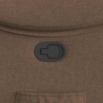 vidaXL Fauteuil inclinable Marron Tissu