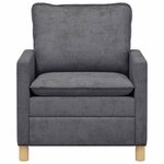 vidaXL Canapé Gris foncé 76 x 81 x 87 5 cm Polyester