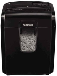 Destructeur de document Powershred 8C Particules 4x35 mm 8Feuilles 14 Litres Noir FELLOWES