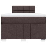 vidaXL Sommier à lattes de lit avec matelas Marron foncé 120x200 cm