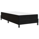 vidaXL Lit à ressorts avec matelas Noir 80 x 200 cm tissu