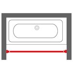 Sealskin Tringle de rideau de douche télescopique 125-220 cm Blanc