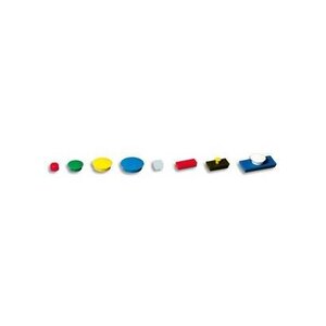 Boite de 4 aimants 32 MM ronds assortis 5 ETOILES