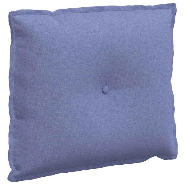 vidaXL Coussin de Dos Bleu denim 60 x 19 x 50 cm tissu