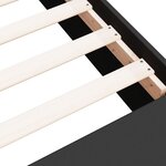 vidaXL Cadre de lit sans matelas noir 150x200 cm