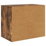 vidaXL Maison pour chat Chêne fumé 51 x 30 x 42 cm Bois d'ingénierie