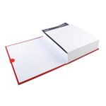 Chemise dos extensible balacron sangle scratch Rabat en pied 24 x 32 Rouge EXACOMPTA