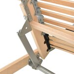 vidaXL Sommier à lattes électrique sans matelas avec 7 zones 70x200 cm
