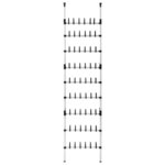 vidaXL Étagère à chaussures télescopique avec barres Aluminium