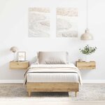vidaXL Cadre de lit sans matelas chêne artisanal 90x190 cm