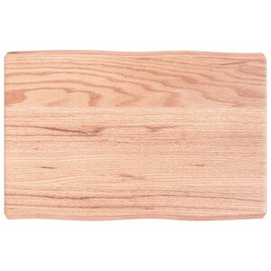 vidaXL Dessus de table bois massif traité bordure assortie