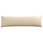 vidaXL Coussins de canapé 2 Pièces Crème 145 x 40 cm tissu