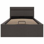 vidaXL Cadre de lit à rangement hydraulique sans matelas 100x200 cm