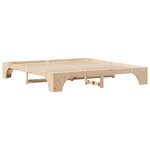 vidaXL Cadre de lit Pin massif 207 x 207 x 30 cm Bois massif en pin