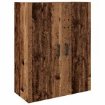 vidaXL Haut Armoire Bois ancien 69 5 x 34 x 180 cm Bois d'ingénierie