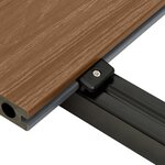 vidaXL Panneaux de terrasse et accessoires WPC Marron/gris 20 m² 4 m
