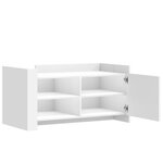vidaXL Table basse blanc 100x50x50 cm bois d'ingénierie