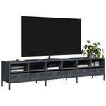vidaXL Meuble TV anthracite 202x39x43 5 cm acier laminé à froid