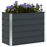vidaXL Jardinière Anthracite 480 x 50 x 45 cm Acier galvanisé