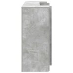 vidaXL Bureau de réception gris béton 180x50x103 5cm bois d'ingénierie