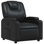 vidaXL Fauteuil inclinable Noir Similicuir