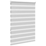 vidaXL Store zèbre gris clair largeur du tissu 105 9 cm polyester