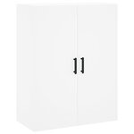 vidaXL Buffet haut Blanc 69 5x34x180 cm Bois d'ingénierie