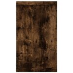 vidaXL Étagères murales cubiques 2 Pièces Chêne fumé 80x15x26 5 cm