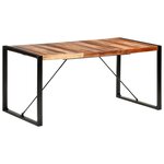 vidaXL Table à manger 160x80x75 cm bois massif