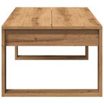 vidaXL Table basse chêne artisanal 102x50x35 cm bois d'ingénierie