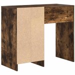 vidaXL Bureau Chêne fumé 90 x 37 5 x 75 cm Bois d'ingénierie