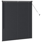 vidaXL Store de Fenêtre avec des rideaux Autre Noir 80 x 130 cm Aluminium