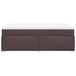 vidaXL Sommier à lattes de lit avec matelas Marron foncé 140x200 cm