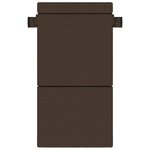 vidaXL Canapé-lit pliable Taupe 100 x 80 x 60 cm Tissu