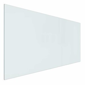 vidaXL Plaque en verre de cheminée Transparent 100 x 50 cm Verre