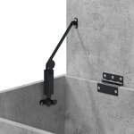 vidaXL Coffre de rangement Gris béton 84x42x46 cm Bois d'ingénierie