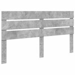 vidaXL Tête de lit Gris béton 160 cm Bois d'ingénierie