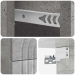 vidaXL Cabinet de chevet mural 2 Pièces Gris béton 33 x 34 5 x 40 cm