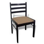 vidaXL Chaises à manger lot de 6 marron bois solide et velours