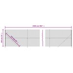 vidaXL Clôture en mailles de chaîne avec bride argenté 1 4x25 m